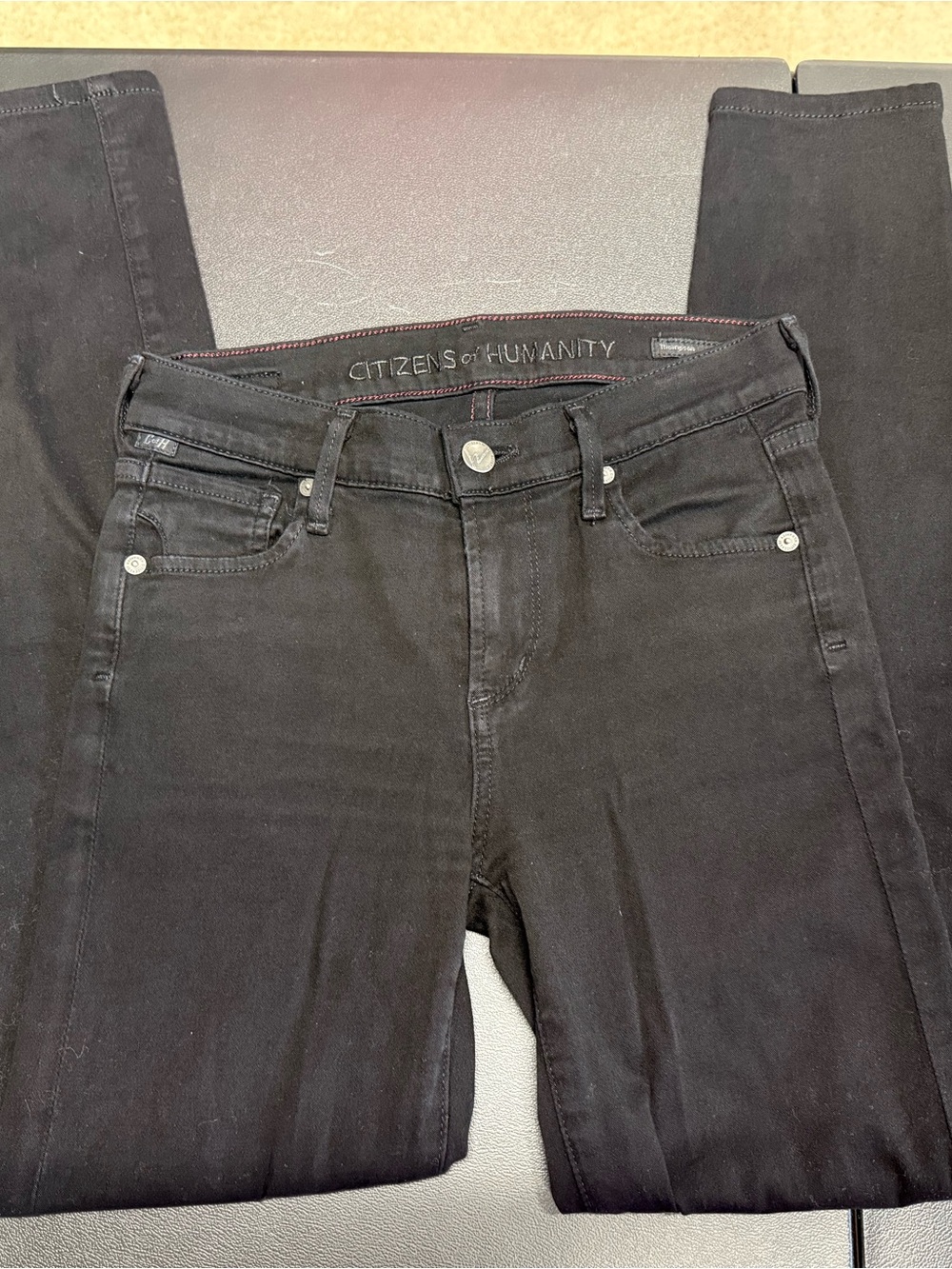 Citizens Of Humanity Black Skinny Jeans - mid rise
